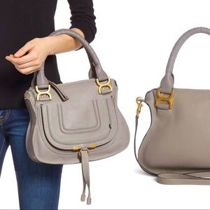 Chloe Marcie Satchel NEW with tags, classic grey